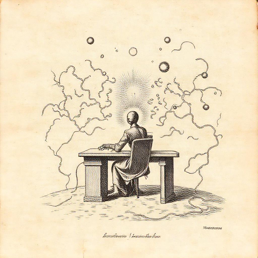A generated Victorian medical illustration accompanying the diagnosis
